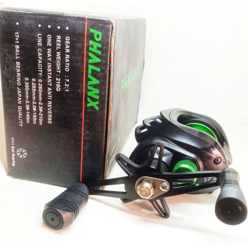 Reel BC Bait Casting PHALANX HOOX 17+1 BB Rell Rel Ril Rill Kasting
