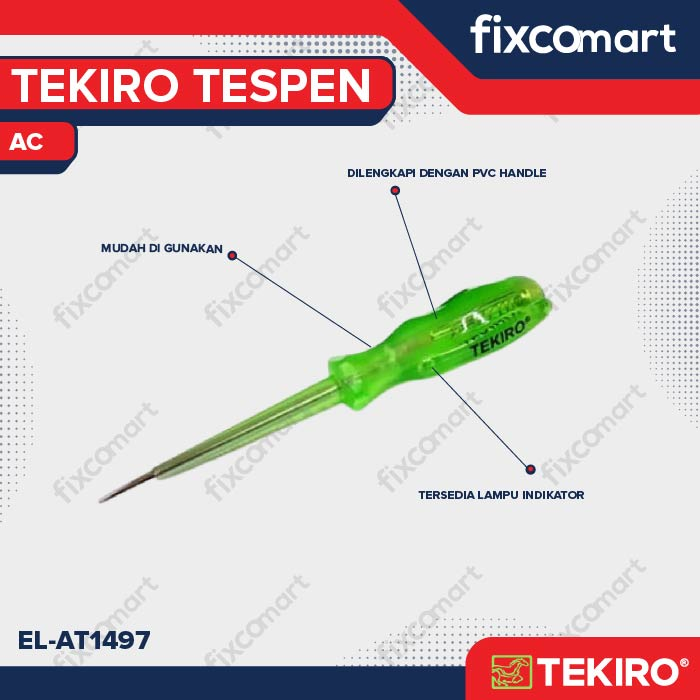 Tekiro Tespen AC / Obeng Tespen / Test Pen