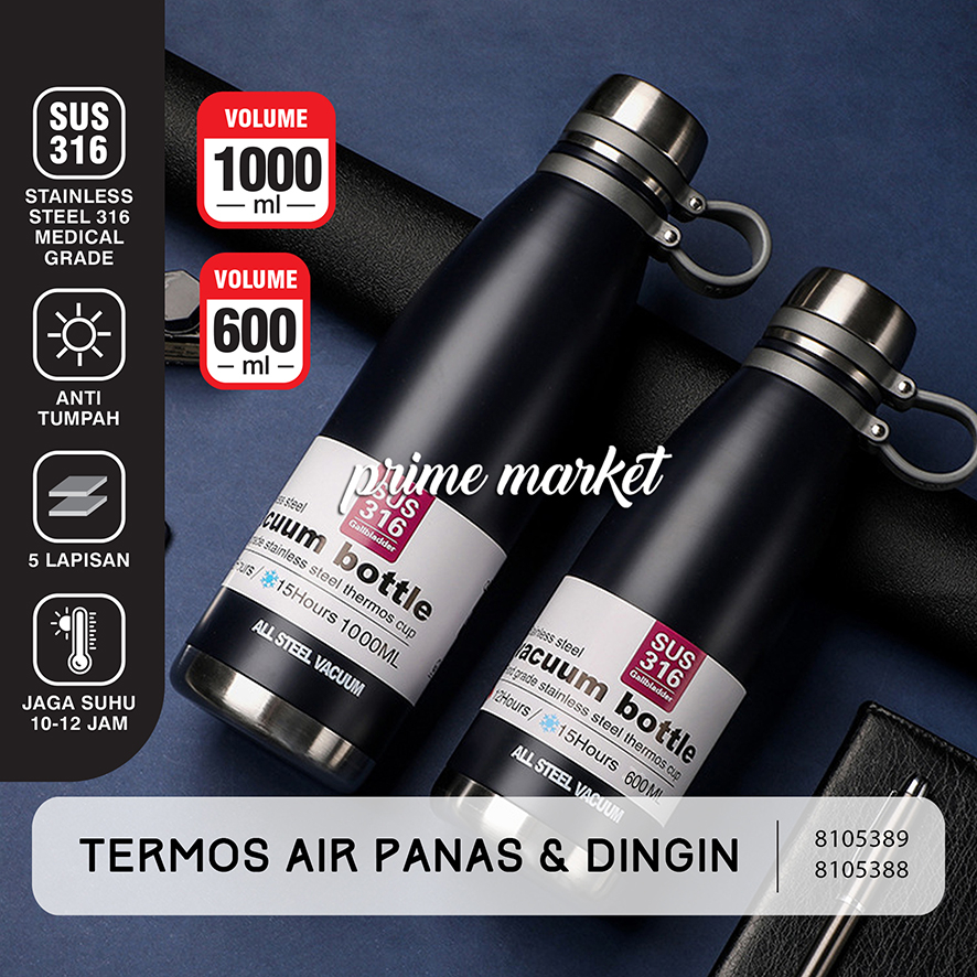 Termos Air Panas 1 Liter Stainless Thermos Air Panas Tremos Air Panas Dingin 8105388 8105389 8105567