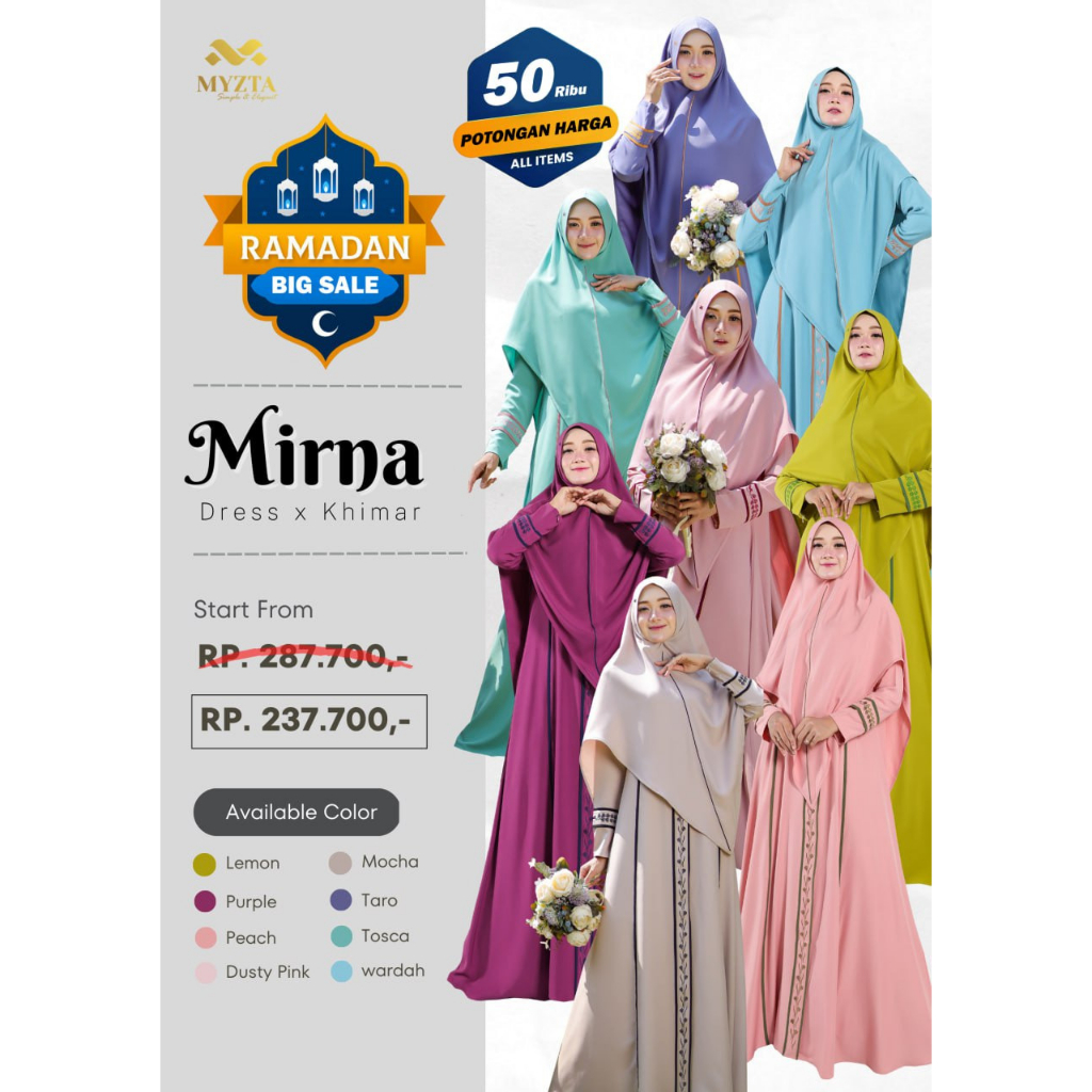 MIRNA DRESS ONLY BY MYZTA ORI