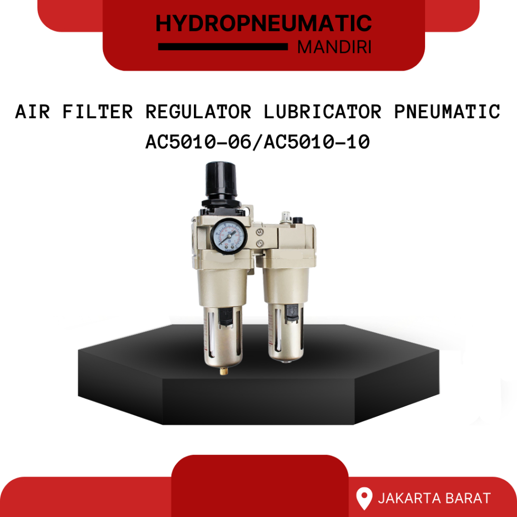 AIR FILTER REGULATOR LUBRICATOR PNEUMATIC AC5010-06/AC5010-10~AC5010-06D/AC5010-10D