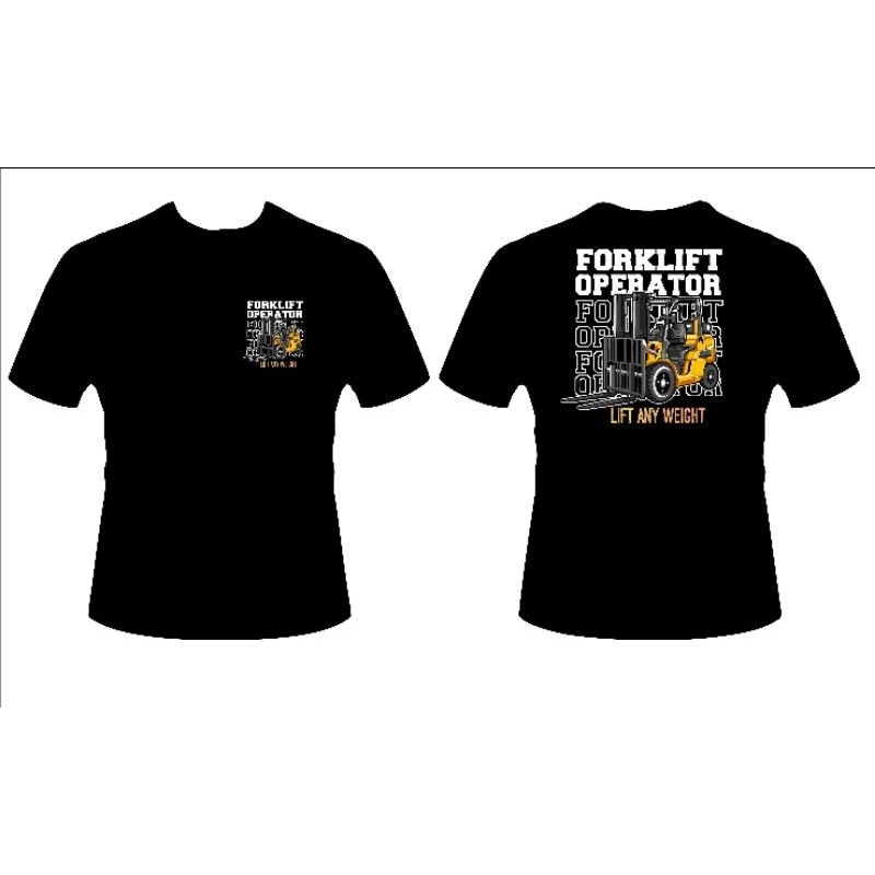 MARS KAOS LOGO FORKLIFT OPERATOR / BAJU FORKLIFT INDONESIA