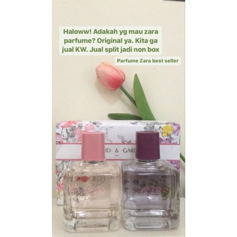 (SPLIT) ZARA PARFUME WOMEN EDP WONDER ROSE FEMME GARDENIA ORCHID ORIGINAL