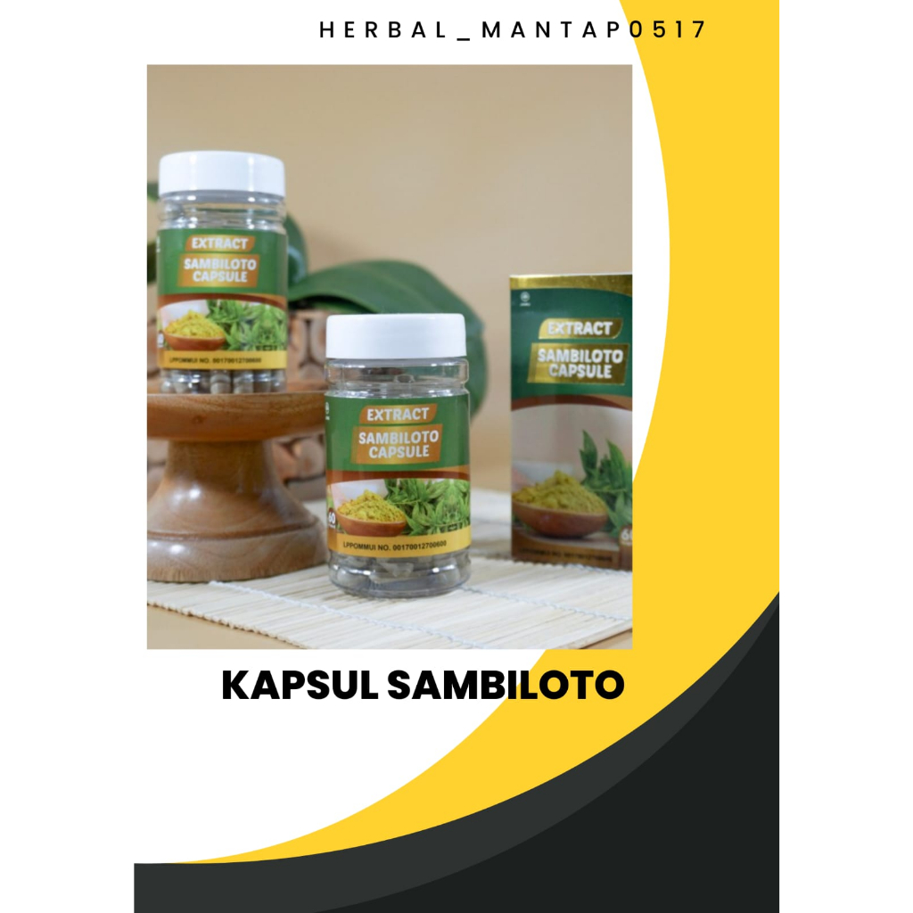 

EXTRACT SAMBILOTO CAPSULE | OBAT ANTIVIRUS, KENCING MANIS, DLL | SYIFA HERBAL ALAMI | 100 % ORIGINAL