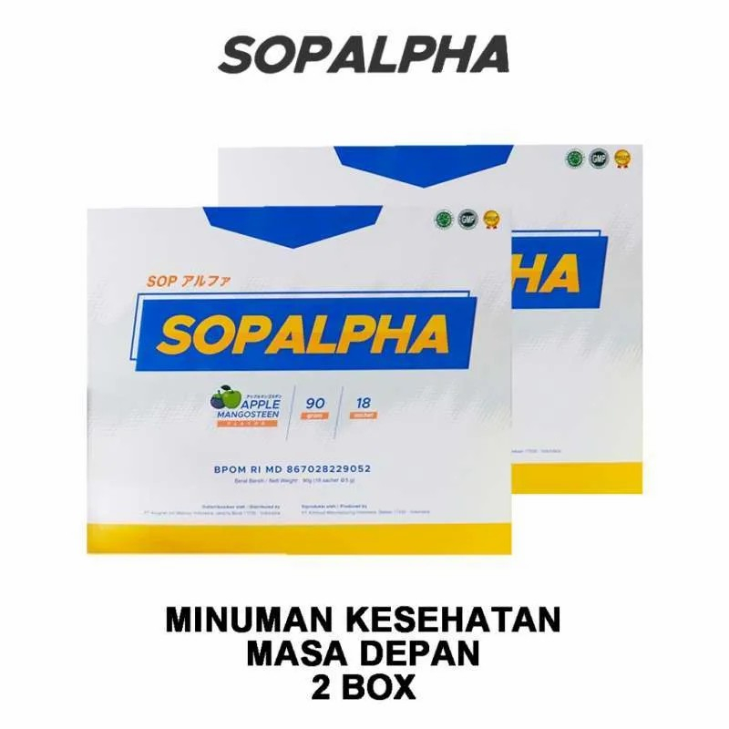 SOPALPHA 2 BOX Sop Alpha Suplemen Kesehatan Obat Jantung