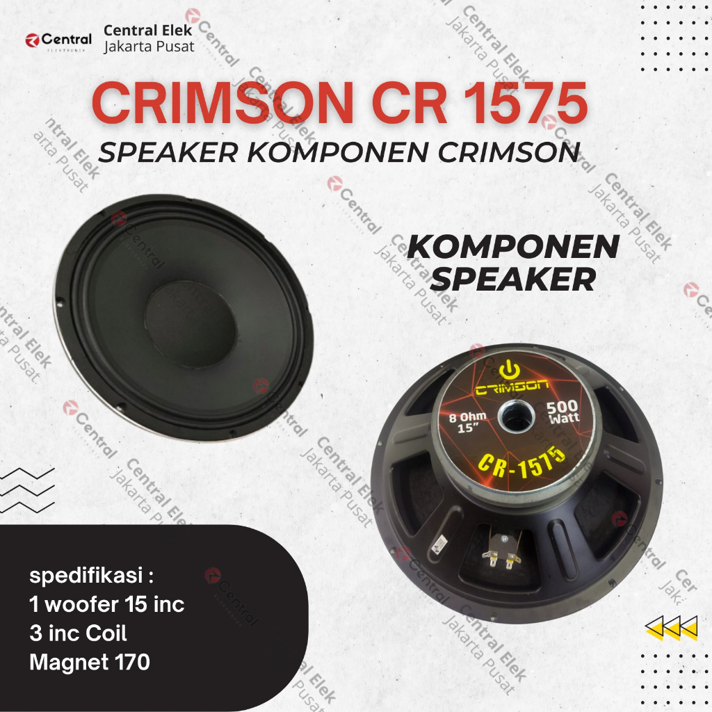 speaker komponen crimson cr1575 15 inch crimson cr1575 original