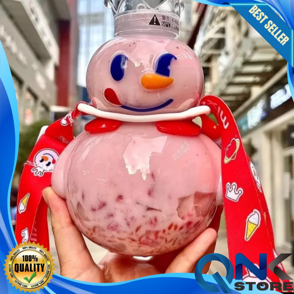 Tumbler Tempat Botol Minum Mixue Tumblr 700ml Dengan Tali Mixue Botol Minum Tumbler Mixue Viral