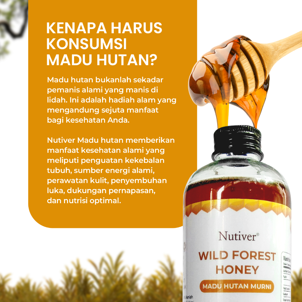

XMASTER NUTIVER MADU HUTAN MURNI 500 ML - MADU ASLI KALIMANTAN KAYA MANFAAT
