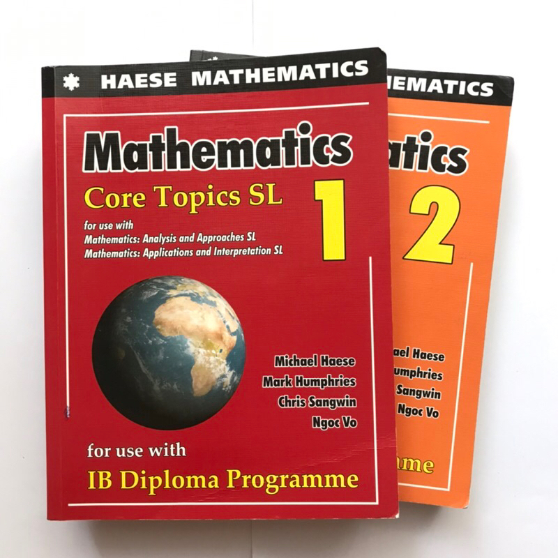 [100% ORIGINAL] Math Application and Interpretation SL 2, Haese Maths Core Topic Standard Level 1 fo