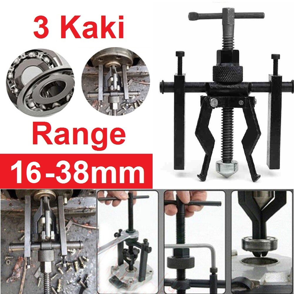 Treker Bearing Puller Pilot Bearing Puller Inner Treker Riku Cabut Bearing Dalam Ukuran 16-38mm Gear Extractor 3 Kaki Jaw Mesin Motor