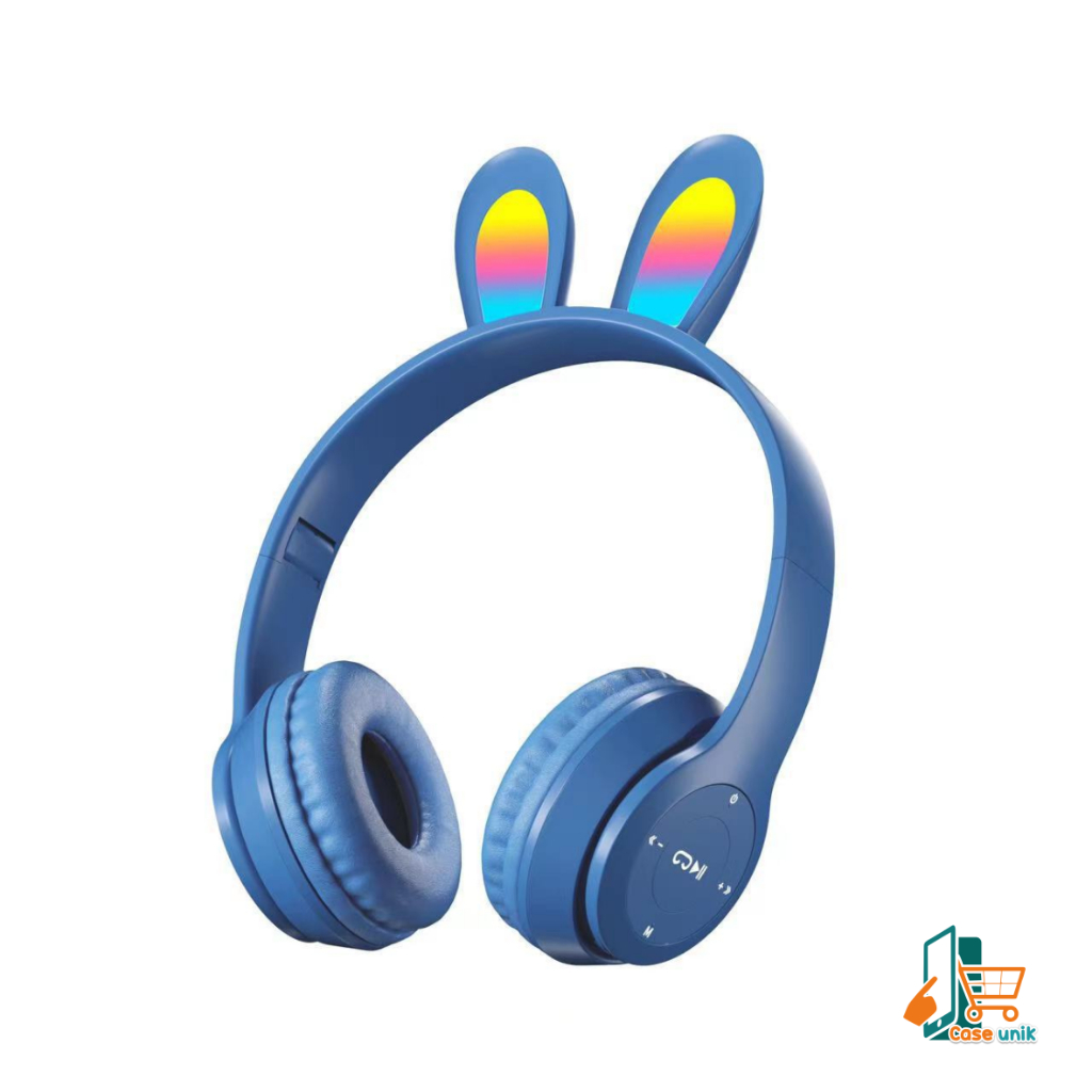 P47R CAT EARS HEADSET headphone Hf bando telinga kucing LED BANDO BLUETOOTH wireles RGB GAME HEADSET G-P47R LED WIRELESS super BASS CS5941