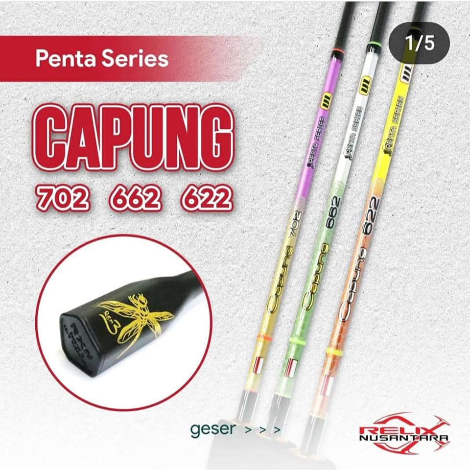 Rod SPINNING CAPUNG GEN 3 PENTA SERIES