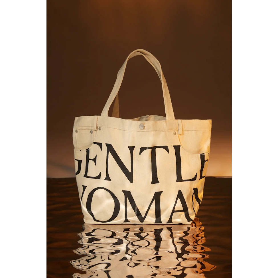 GENTLE WOMAN Tote Bag Canvas 100% Authentic Original Thailand With Hand Tag GW.