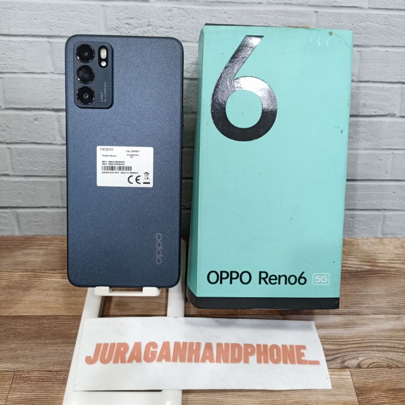 OPPO RENO 6 5G 8/128GB HP BEKAS SECOND