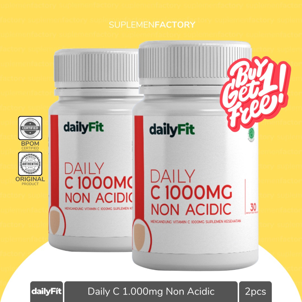 DailyFit Daily C 1000 Mg 30 Kapsul Non Acidic Vitamin C