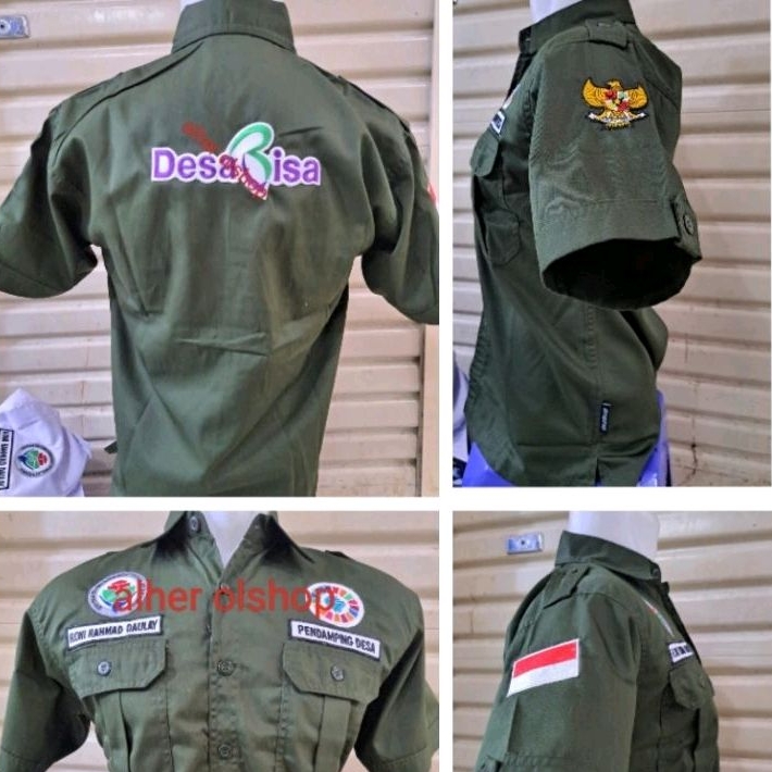 lengan pendek kemeja desa bisa baju desa bisa seragam desa bisa pdh desa bisa pdl desa kemeja Kemend