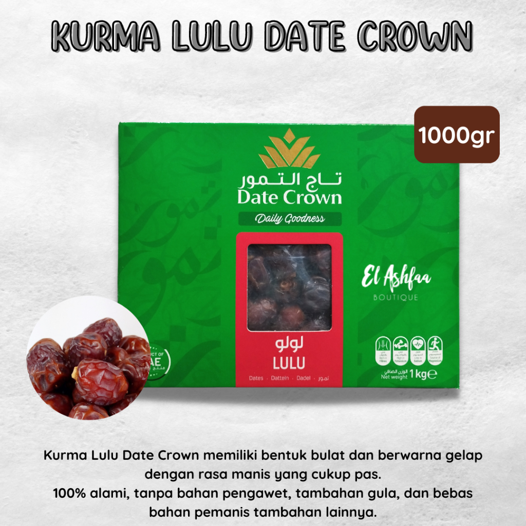 Kurma Premium | Kurma Lulu Date Crown - Pusat Grosir Al Noor