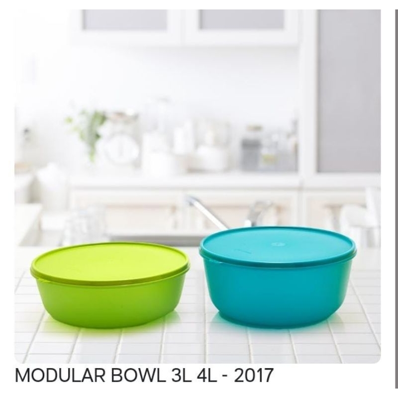 tupperware jumbo modular bowl set 3L + 4L mangkok prasmanan jumbo besar