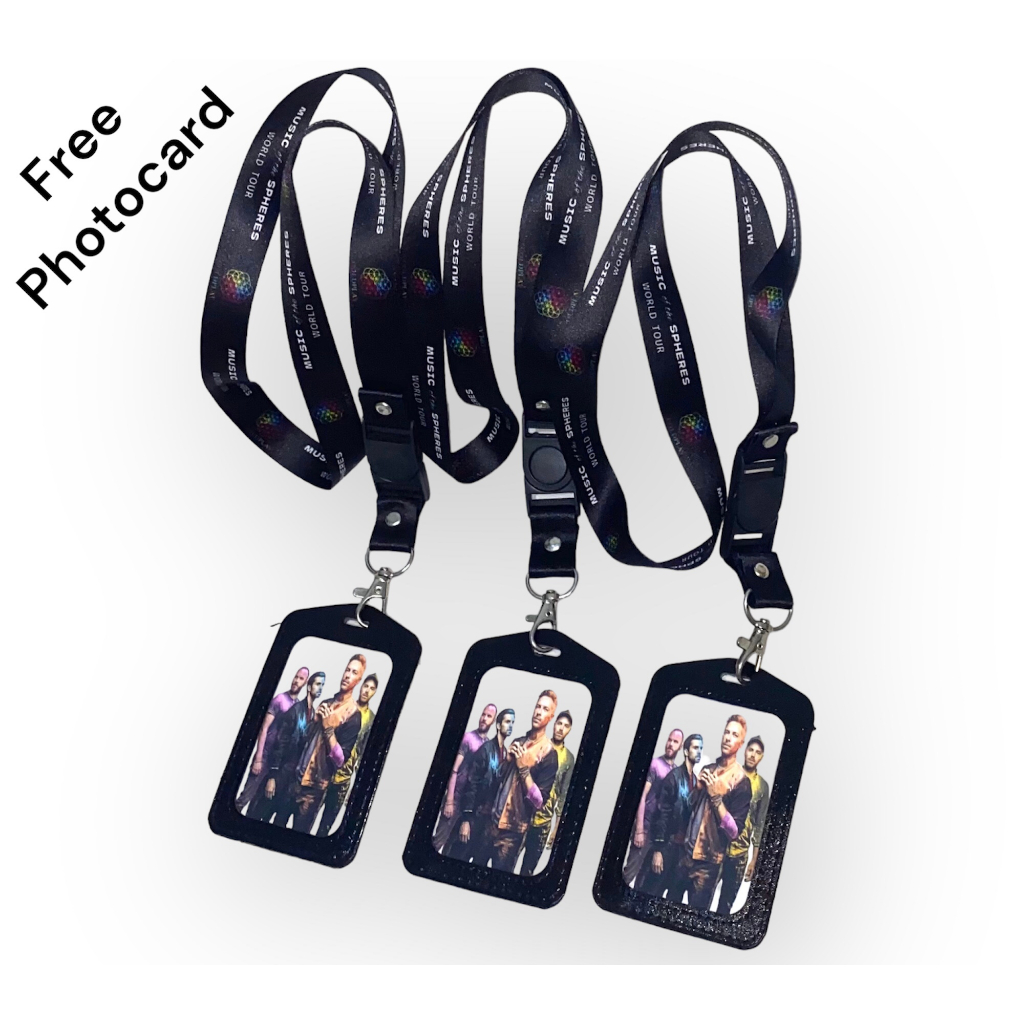 LANYARD COLDPLAY DAN CARD HOLDER FREE PHOTOCARD free stciker coldplay/ KONSER COLDPLAY MUSIC OF THE 