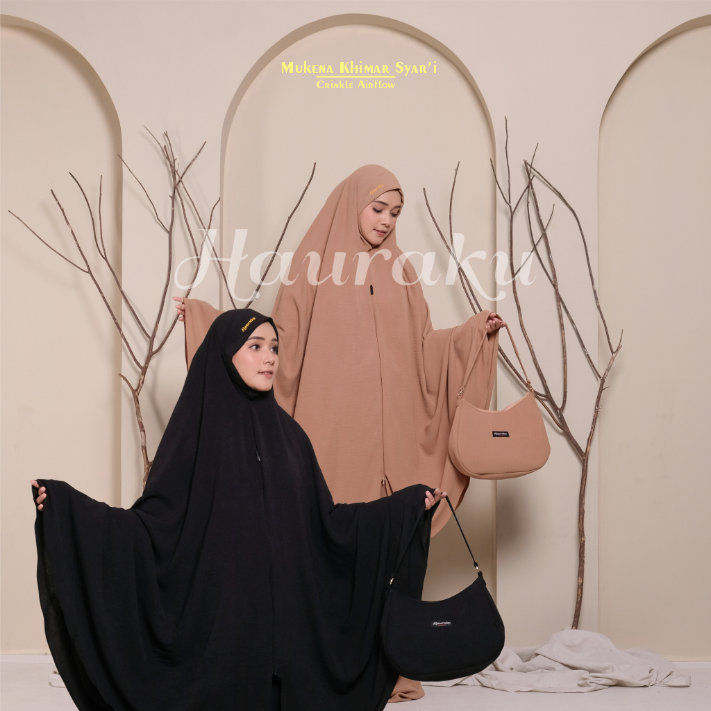 Mukena Khimar Syar'i Hauraku Premium Jumbo