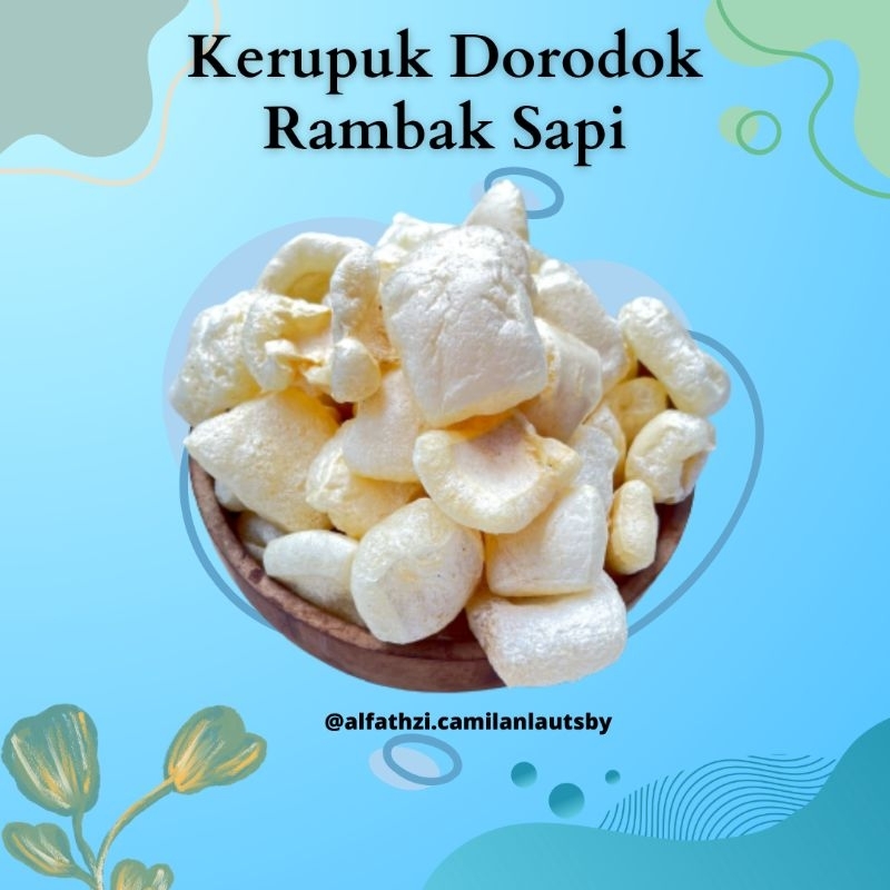 

(Camilan Laut Sby) Kerupuk Dorodok/Rambak Kulit Sapi 100gr