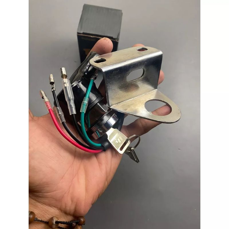 KUNCI KONTAK HONDA CB 100 125 CG GL 100 TANGKAI MODEL ORIGINAL ORI set dudukan kontak