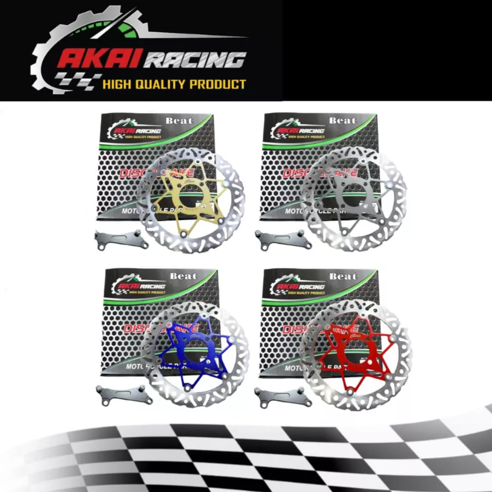 Piringan Cakram Depan Variasi 260mm Akai Racing Model Psm Ready Vario110,Vario 125, Vario 150,Beat,Scoopy,Fino,Mio,Mio J,Mio Soul,Xeon Dan Motor Lain