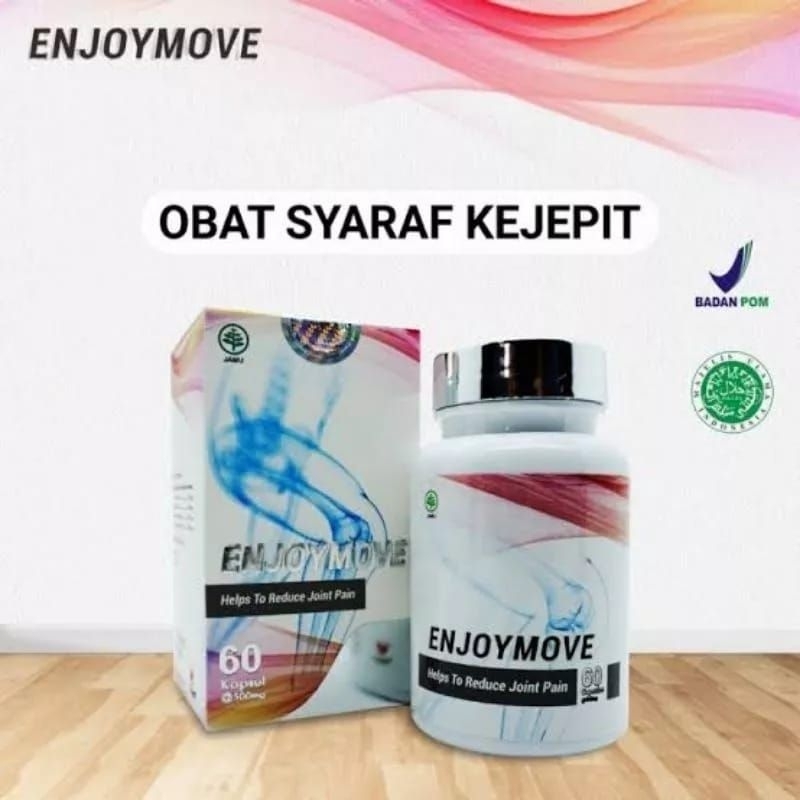 Enjoymove Herbal Obat Syaraf Kejepit Obat Asam Urat dan  Obat nyeri sendi Enjoymove Original