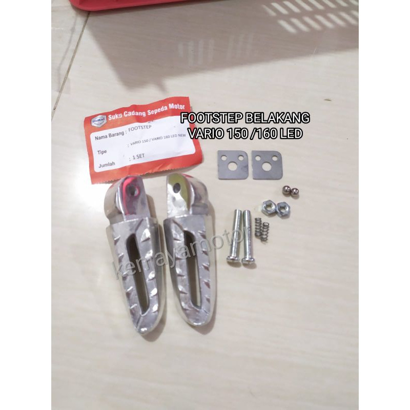 FOOTSTEP FOOT STEP PIJAKAN KAKI BELAKANG VARIO 125 150 160 HIGH QUALITY