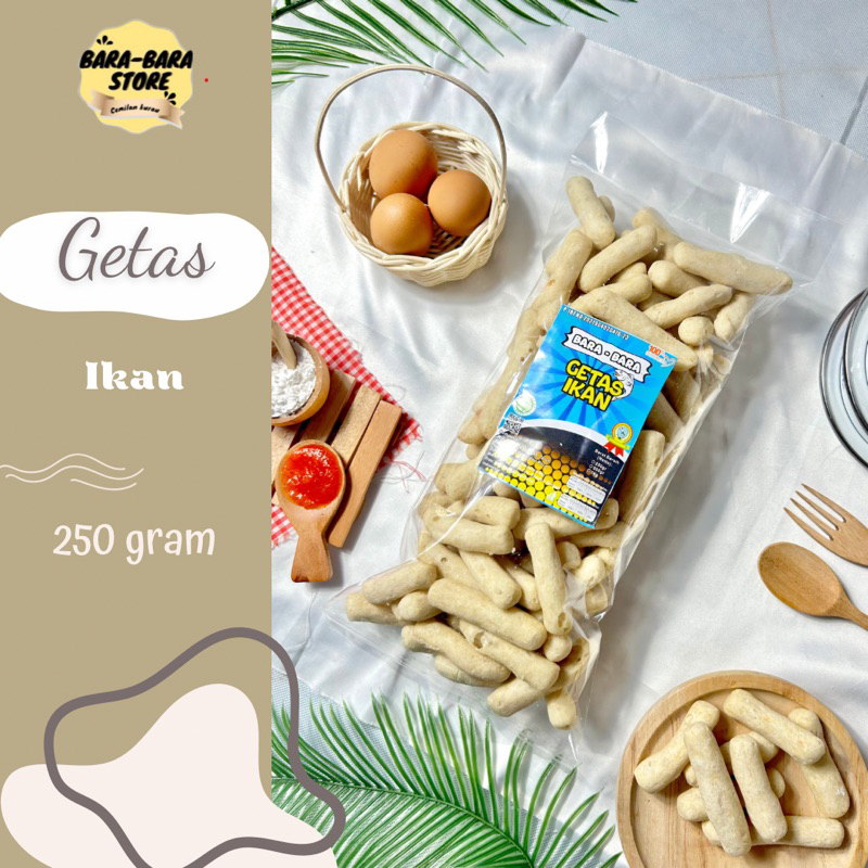 

Getas ikan/ kretek Bangka/cemilan instan/snack kurau kemasan 250gram