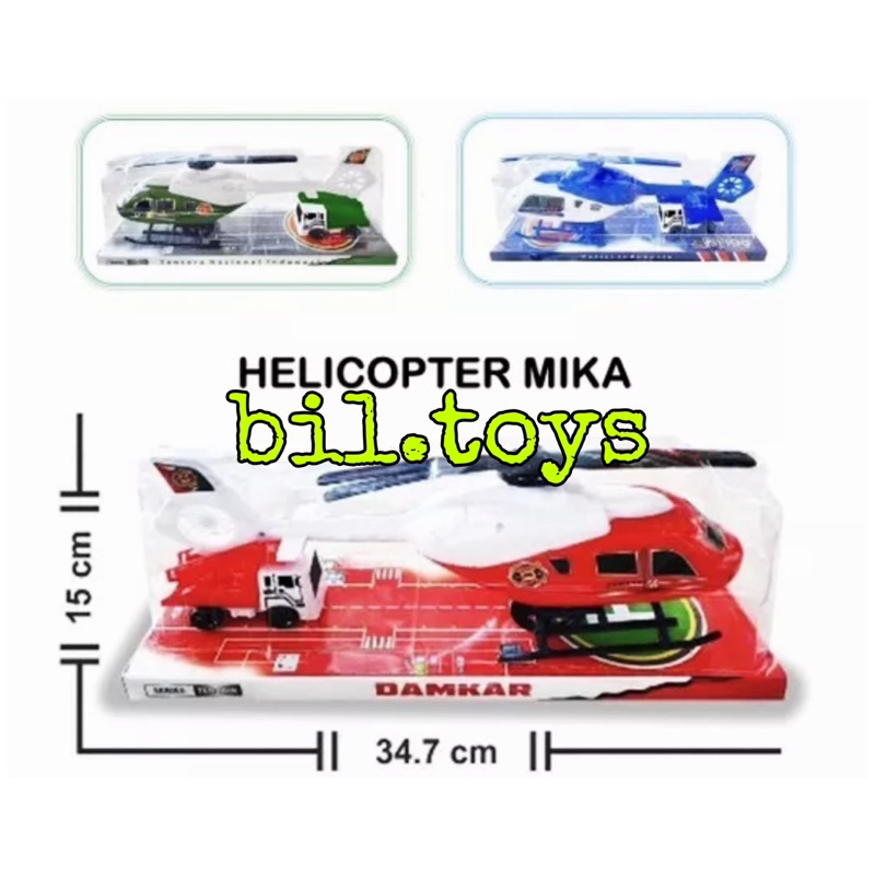 MAINAN ANAK HELIKOPTER DAN MOBIL KEMASAN MIKA MT91