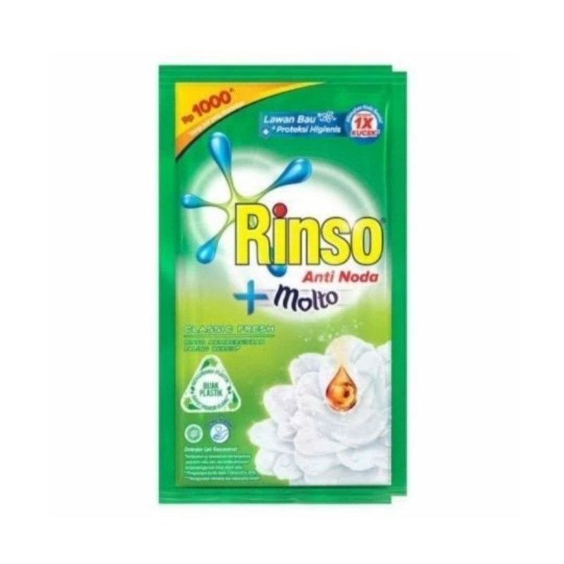 Rinso Cair + Molto 38ml Renceng Isi 6 Shachet