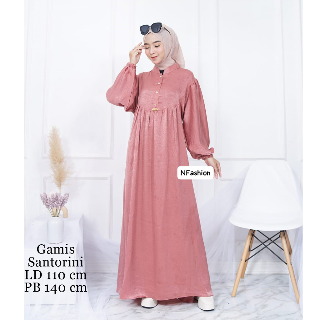 Santorini Dress Mewah Dress Glamour Dress terbaru kekinian viral LD 110 Busui