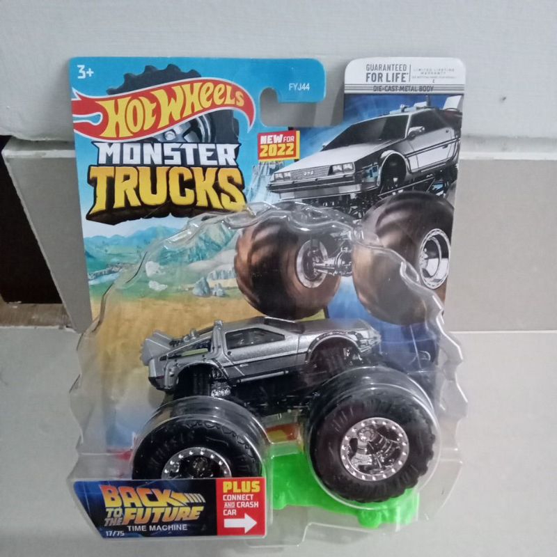 back to the future monster trucks hotwheels time machine