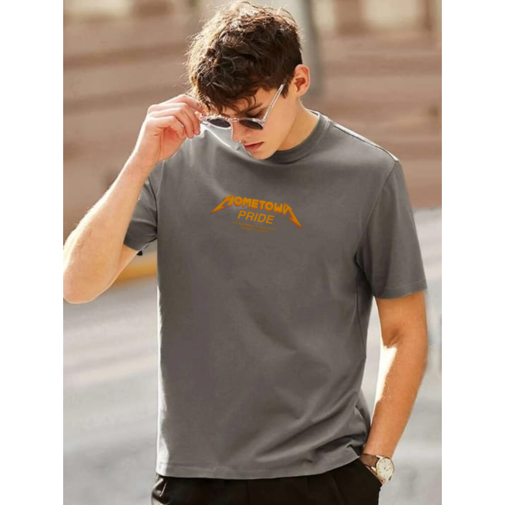 Screamous T-shirt Abu Tua Hometown Metalica Sablon / Baju Kaos Screamous Lengan Pendek / Screamous K