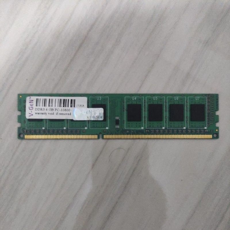 RAM PC merk Vgen 4G DDR 3 10600 (Second)