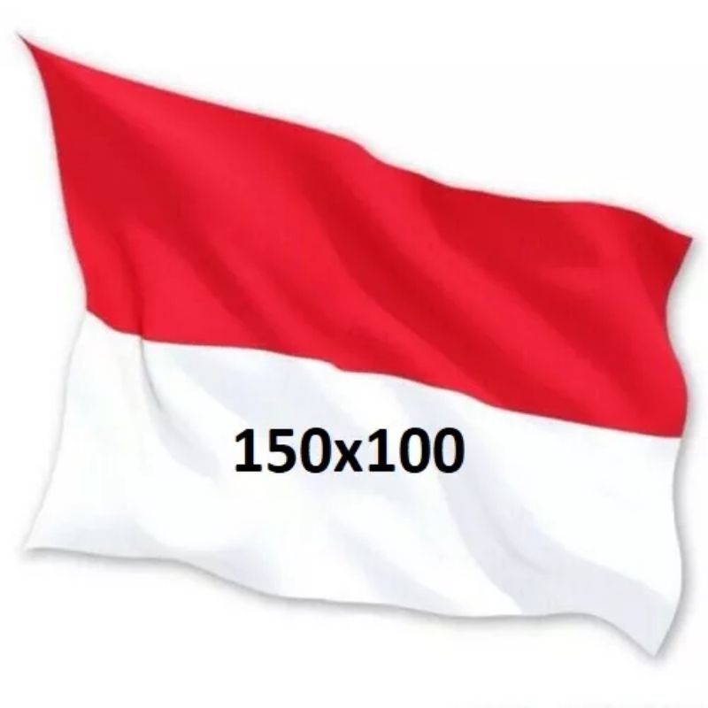 Bendera merah putih ukuran 100x150cm halus