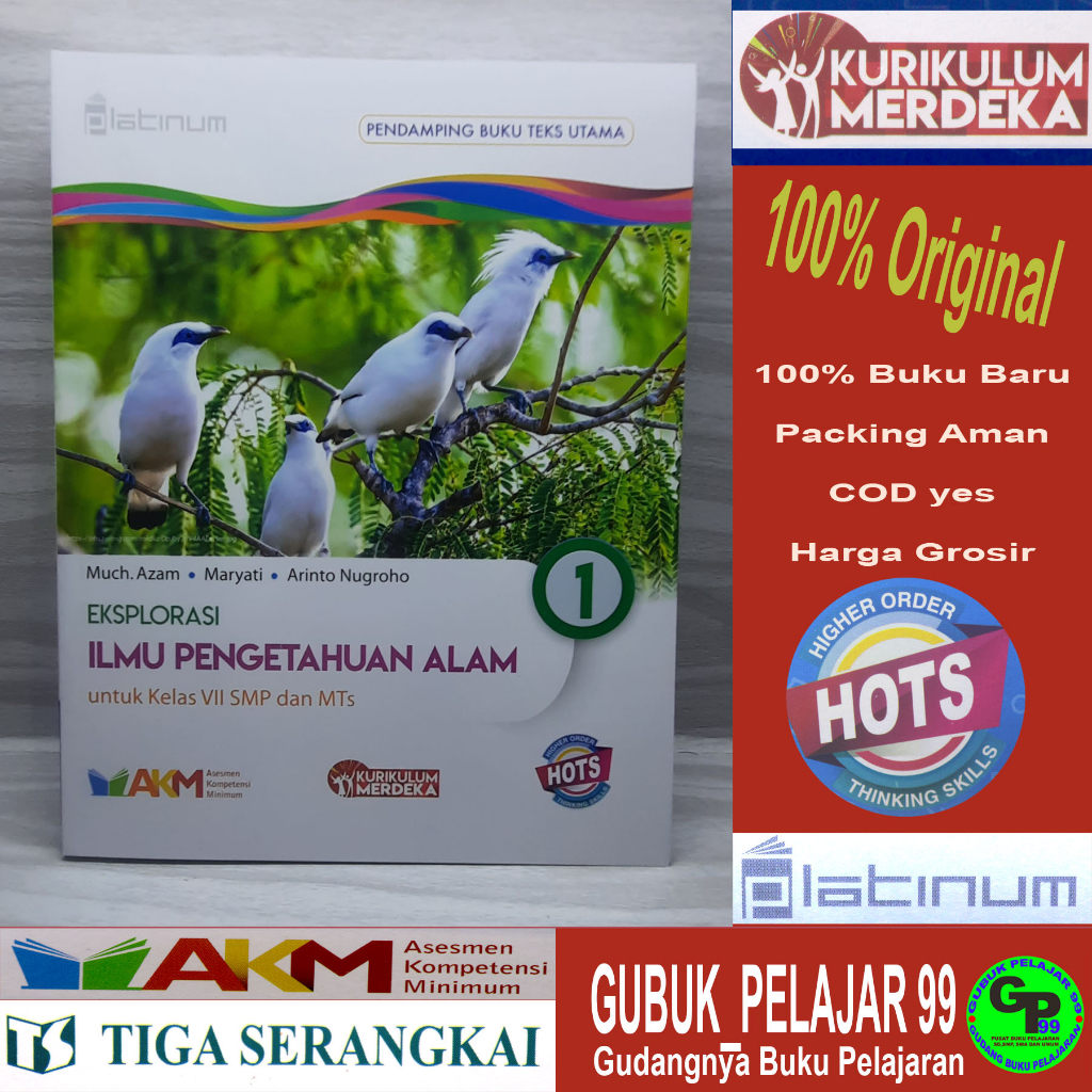 Eksplorasi ILMU PENGETAHUAN ALAM (IPA 1) Kelas 7/VII SMP/MTs Kurikulum Merdeka Platinum PT Tiga Sera