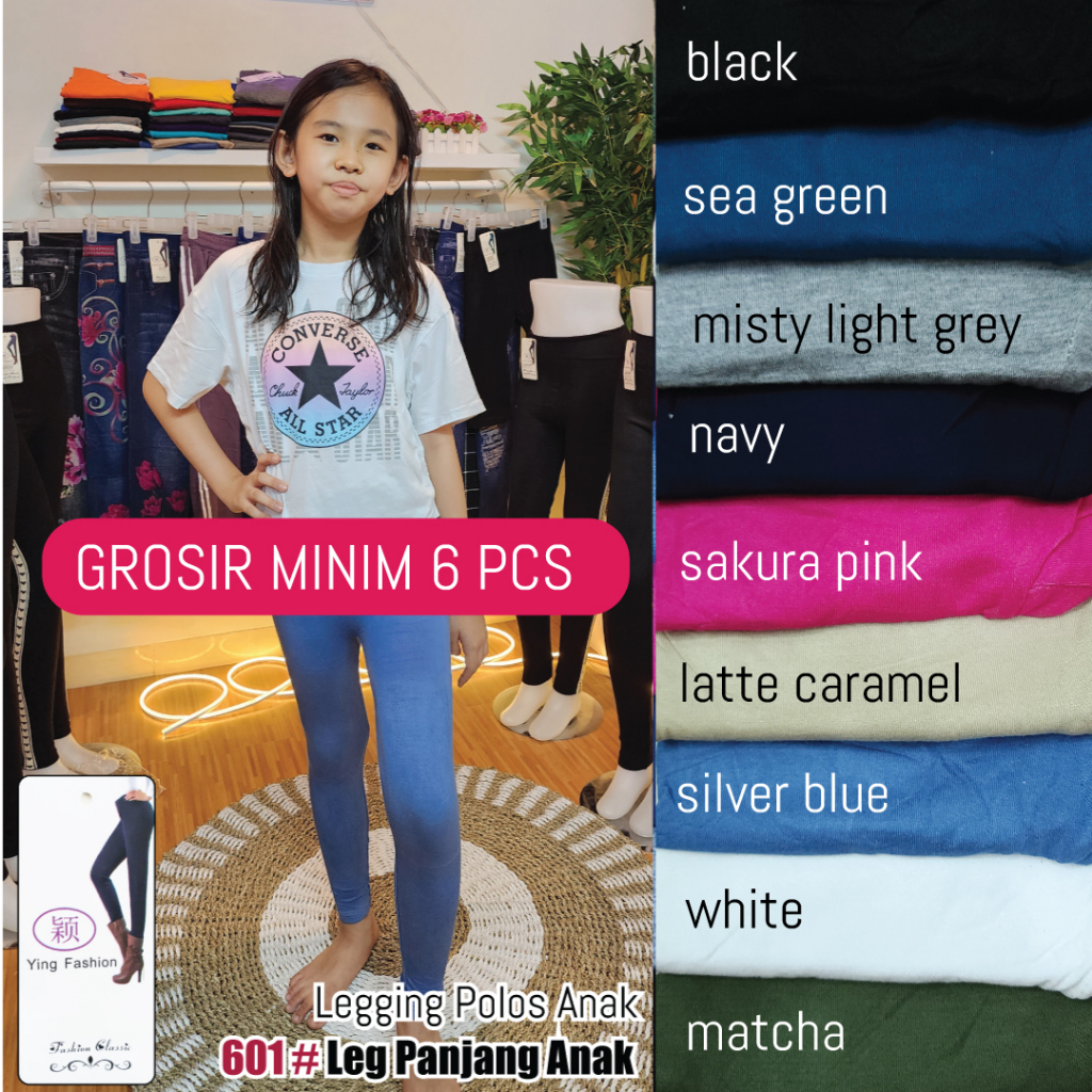 [GROSIR] Legging Polos Anak Import / legging anak panjang / ying fashion / leg 601