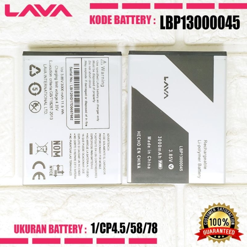 Baterai Battery Original LAVA Iris 88 / Z61 / Iris 88 Lite Kode Batre LBP13000045