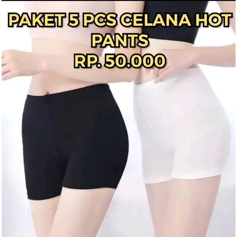 PAKET ISI 5 PCS Celana Legging  Short Wanita Celana Pendek Dalaman wanita