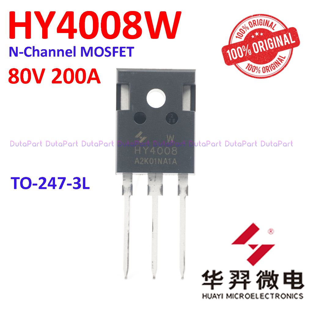 HY4008W HY4008 ORIGINAL HUAYI 80V 200A MOSFET HY 4008 W TO-247