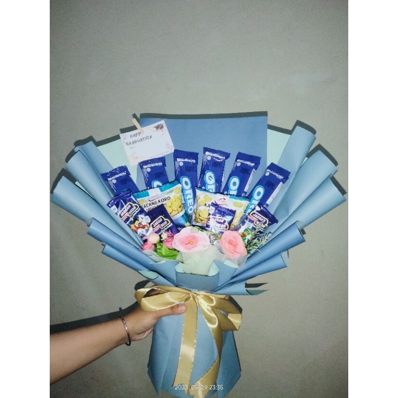 

ANEKA BUKET SNACK /TIPE BLUE COLOUR