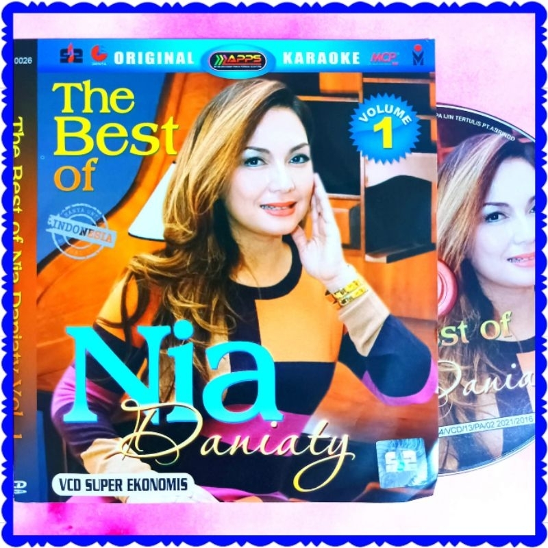 KASET ORIGINAL VCD LAGU NIA DANIATY BISA KARAOKE VOCAL ON OF AKTIF-LAGU KARAOKE POP-LAGU KARAOKE TEM