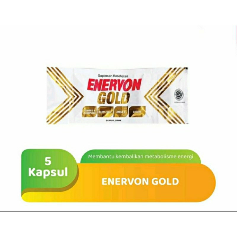 ENERVON GOLD Suplemen Kesehatan Untuk Usia Lanjut (5 kapsul )