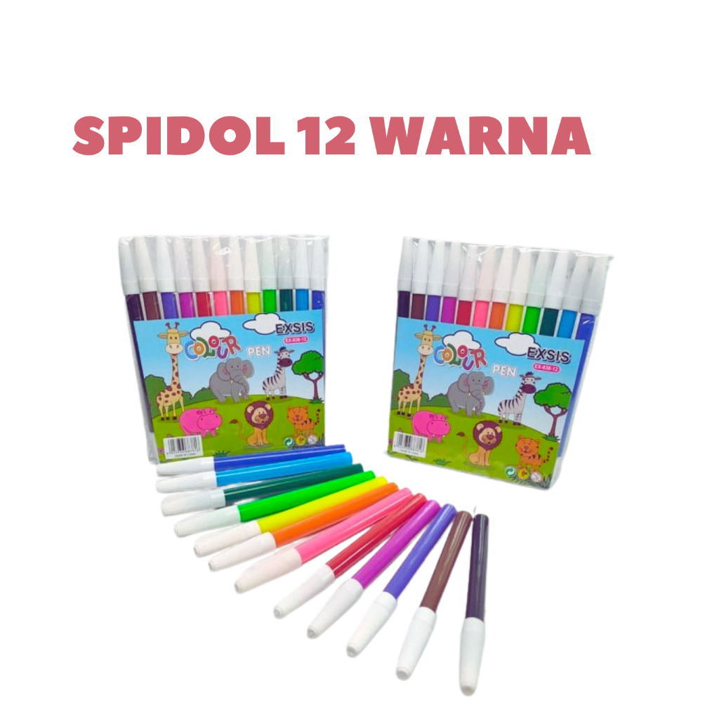 

Spidol 12 Warna Exsis 838