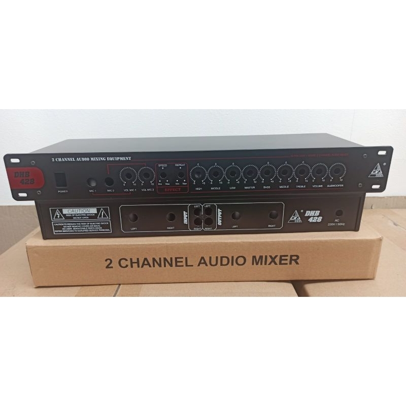 Box kosong CKJ DHB 428 2 Channel Audio Mixing Equipment