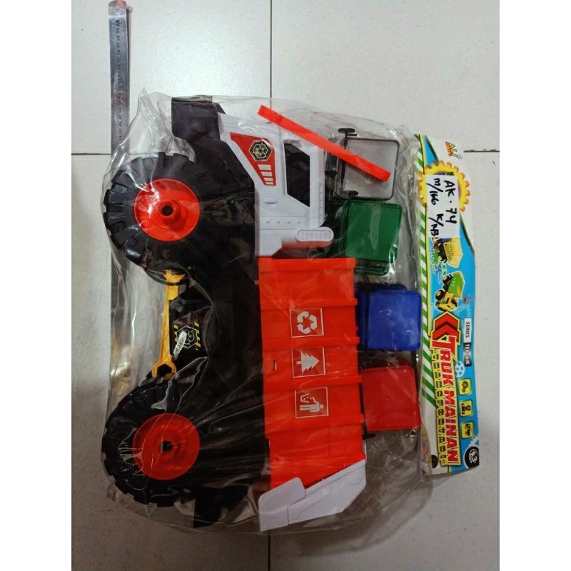 AK JUMBO/MAINAN MOBIL TRUK SAMPAH BESAR + TEMPAT SAMPAH AK 74