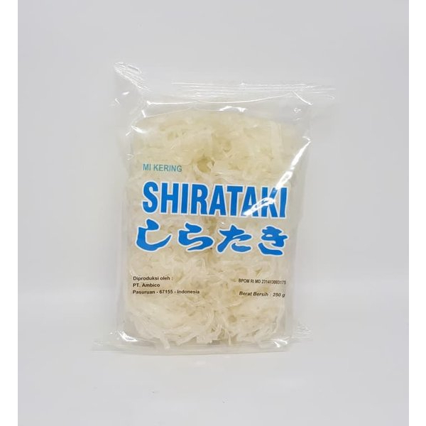 

Mie Shirataki Kering 250gram/ Shirataki Dry Noodle