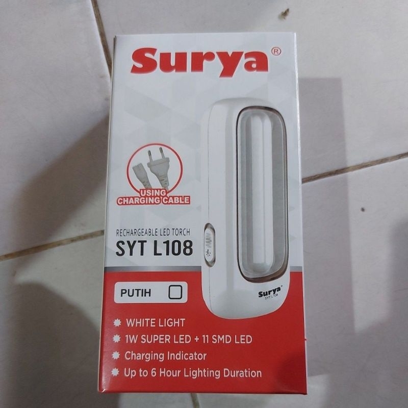 Senter Lampu SURYA SYT L108 / Emergency Lamp/ Lampu Darurat